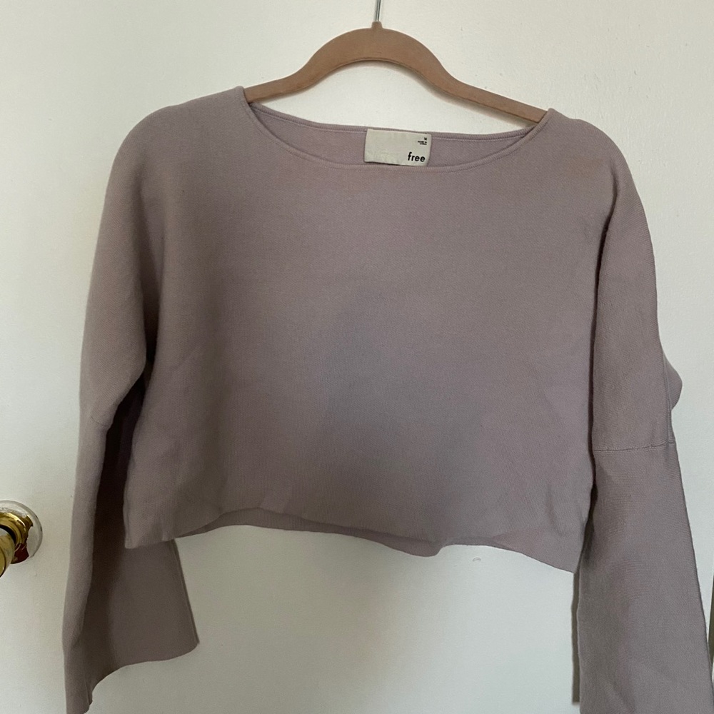 Lavender Wilfred Free, Aritzia cropped Sweater